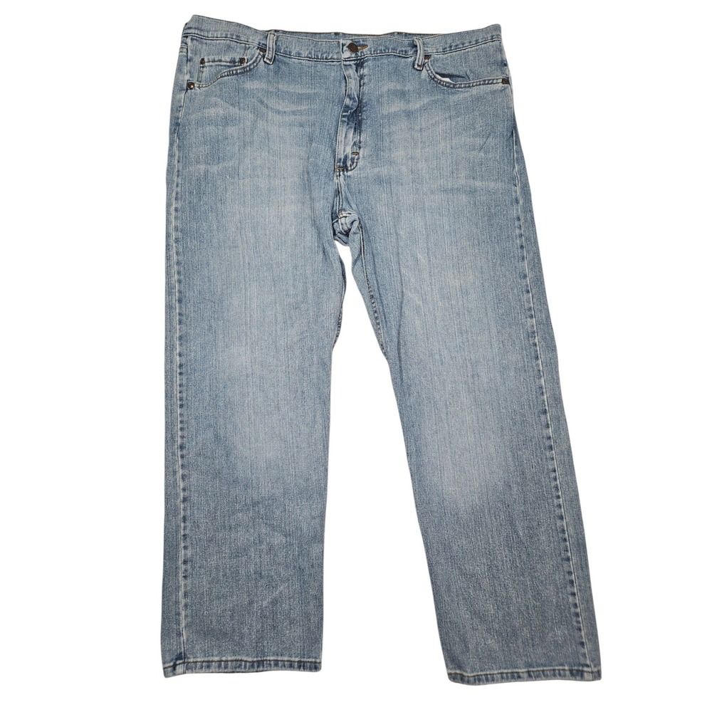 Wrangler Relaxed Fit Denim Jeans Light Wash 97FXWBD Sz 42x30